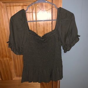 Moa Moa Green Blouse size:medium